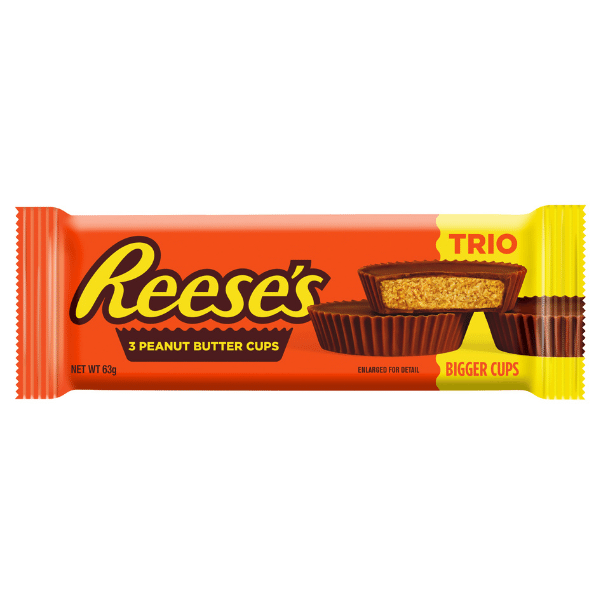 Reese's 3 Peanut Butter Cups Trio 40er Box MHD: 01.08.2024