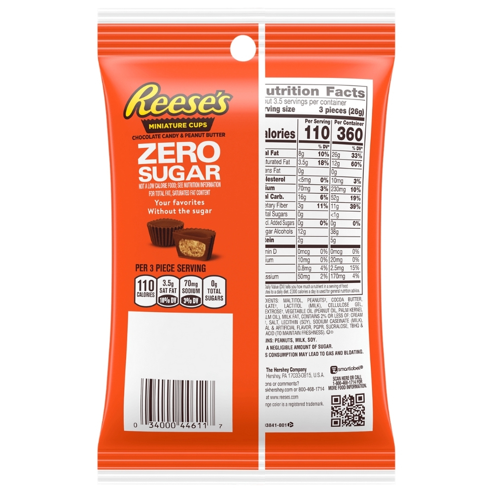 Reese's Zero Sugar Peanut Butter Cups