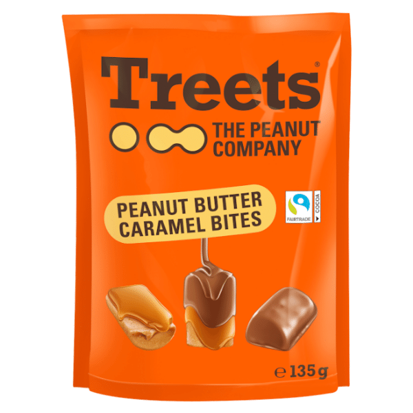 Treets Peanut Butter Caramel Bites 135g