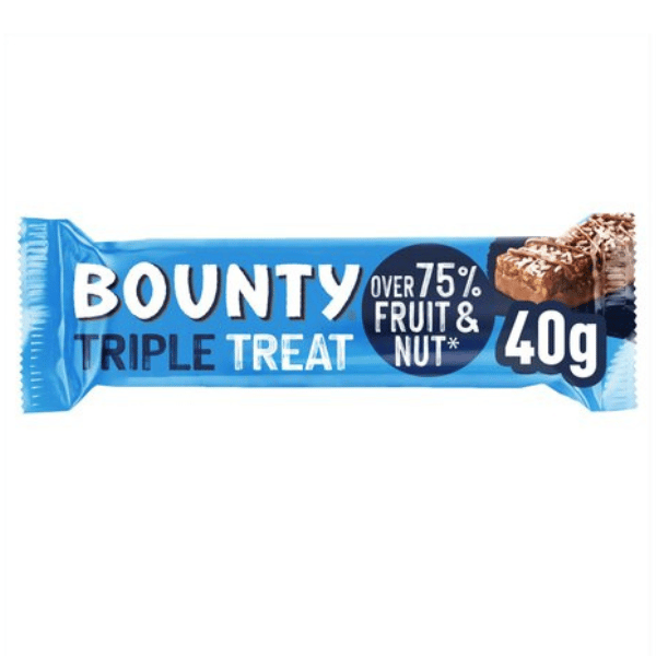 Bounty Triple Treat Bar 40g x 18 0,9kg