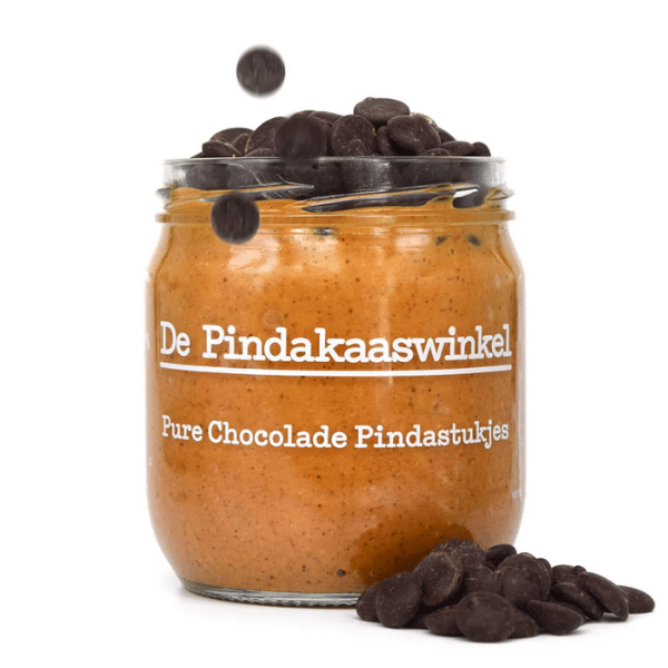 De Pindakaaswinkel Pure Chocolade met Pindastukjes