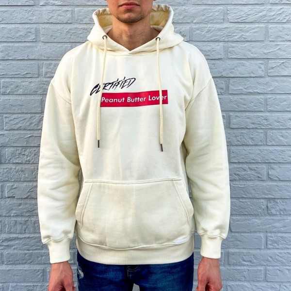 Certified Peanut Butter Lover Hoodie White