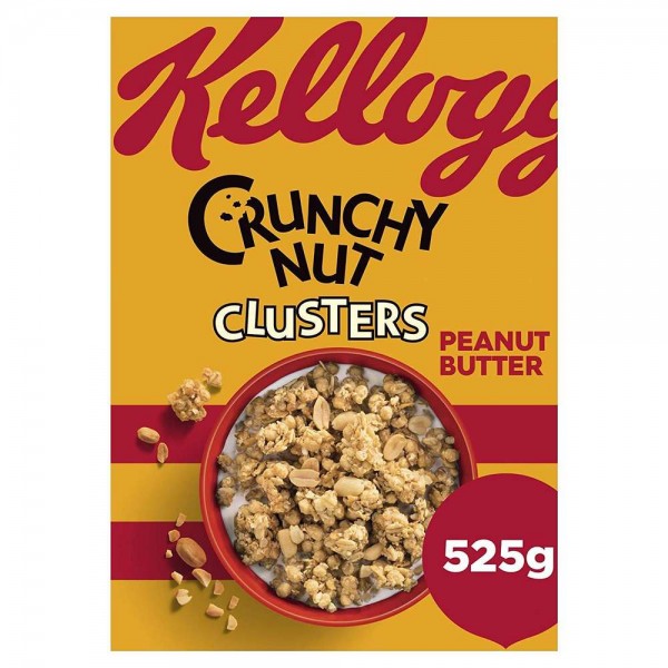Kellogg's Crunchy Nut Peanut Butter Clusters 525g