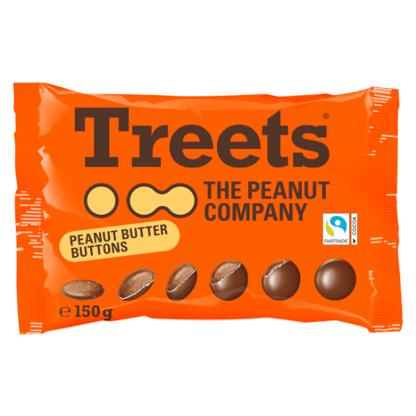Treets Peanut Butter Buttons 150g