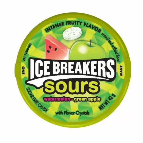 Ice Breakers Sours Watermelon Green Apple 42g x 8 0,5kg