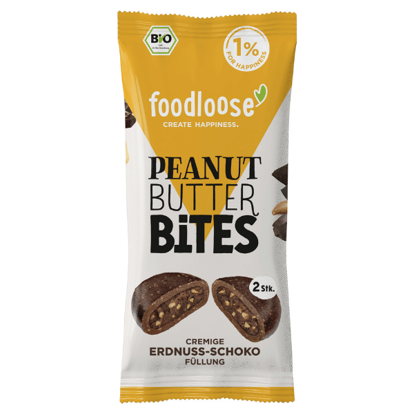Foodloose Peanut Butter Bites Erdnuss-Schoko Bio