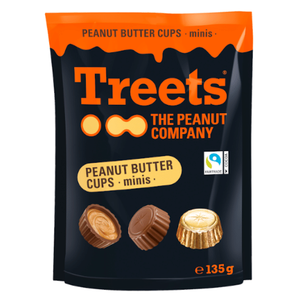 Treets Mini Peanut Butter Cups 135g