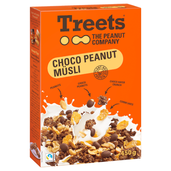 Treets Choco Peanut Müsli 450g
