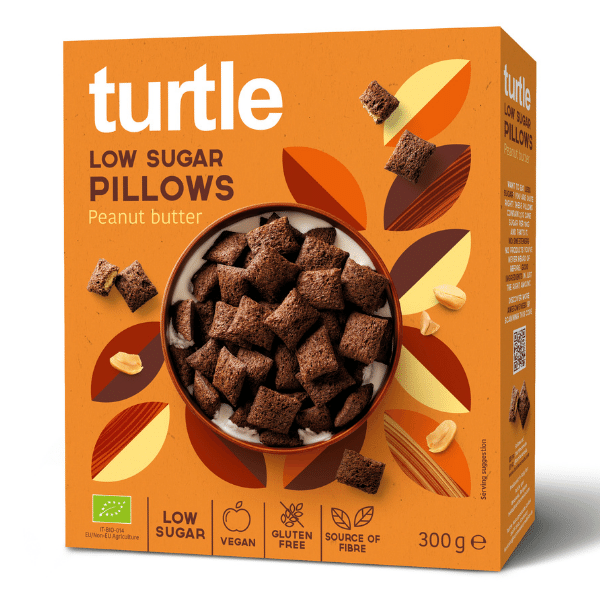 Turtle Low Sugar Pillows Peanut Butter Bio