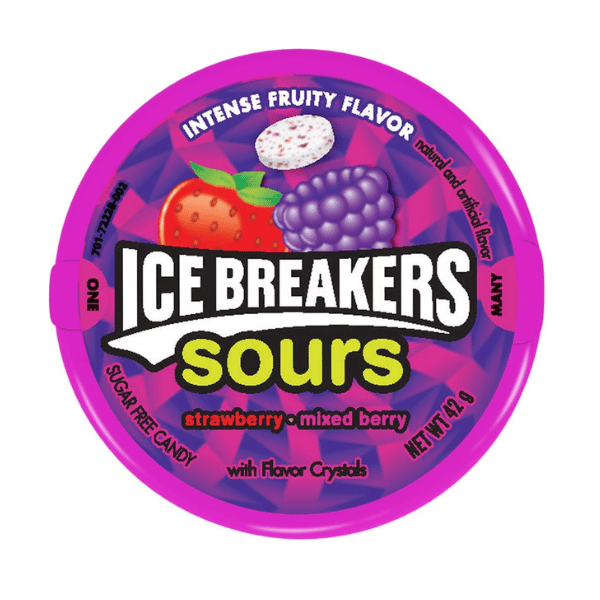 Ice Breakers Berry Sours Strawberry Mixed Berry 42g x 8 0,5kg